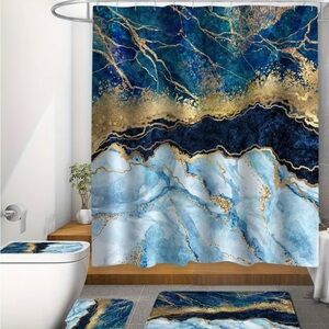 Stunning Marble shower curtain set